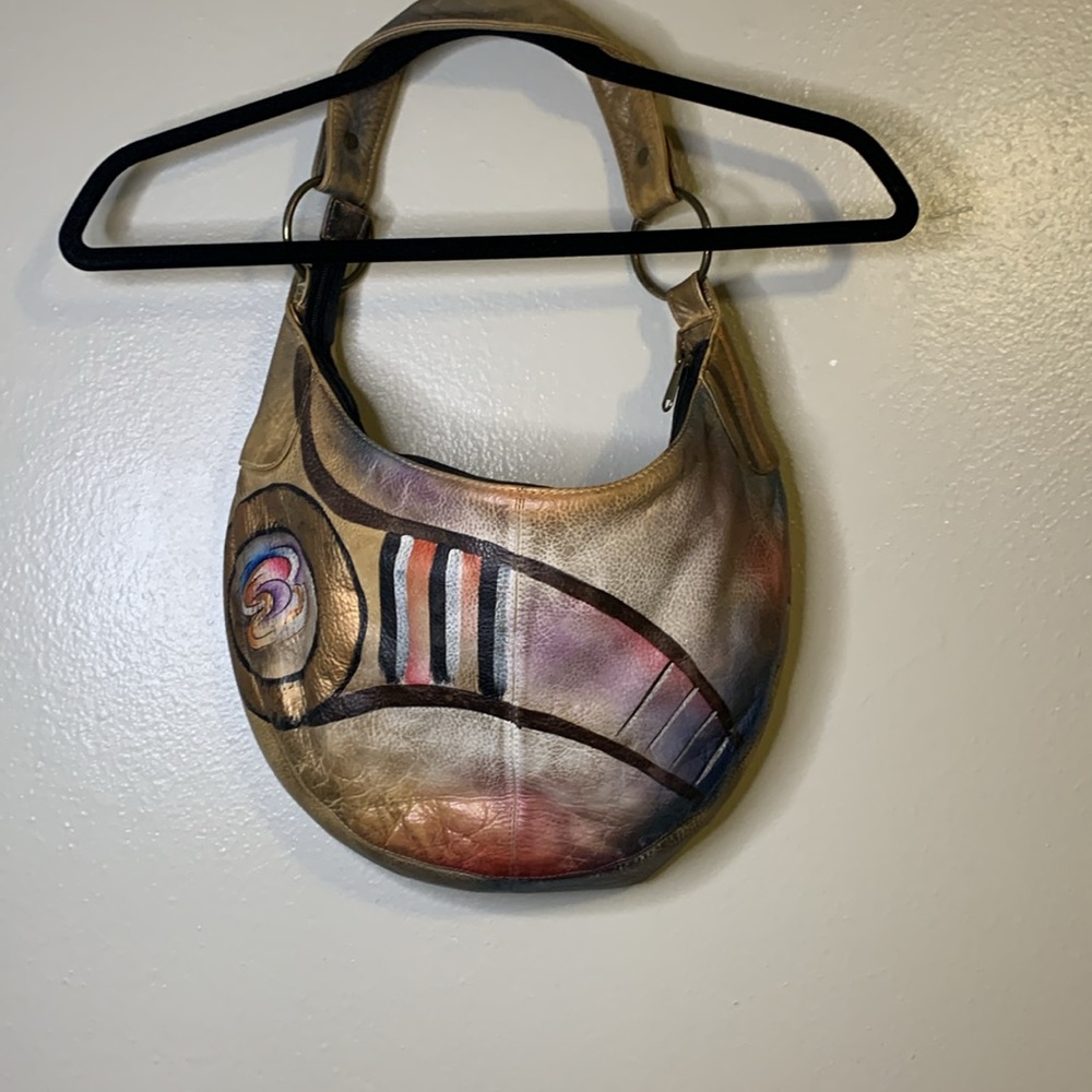 Anuschka Hand Painted Leather Unique Wearable Art… - image 4